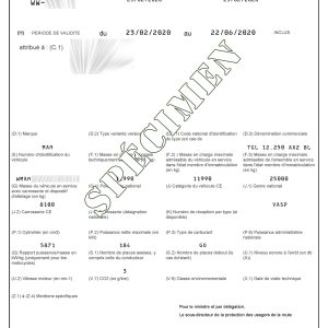 Immatriculation Provisoire WW